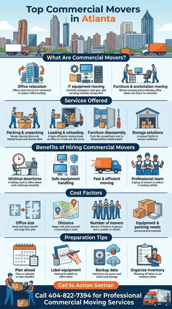 Infographic image for Top Commercial Movers in Atlanta