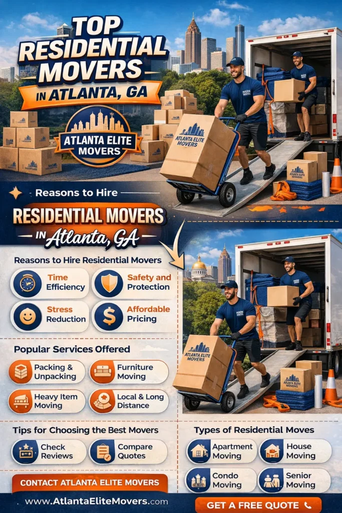 Infographic image for Top residential movers in Atlanta