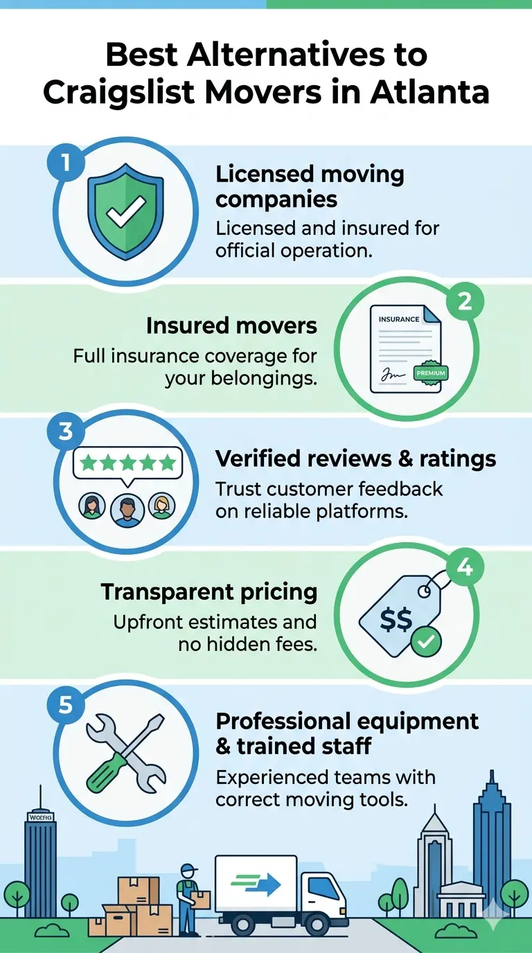 Best alternatives to Craigslist movers in Atlanta safer options