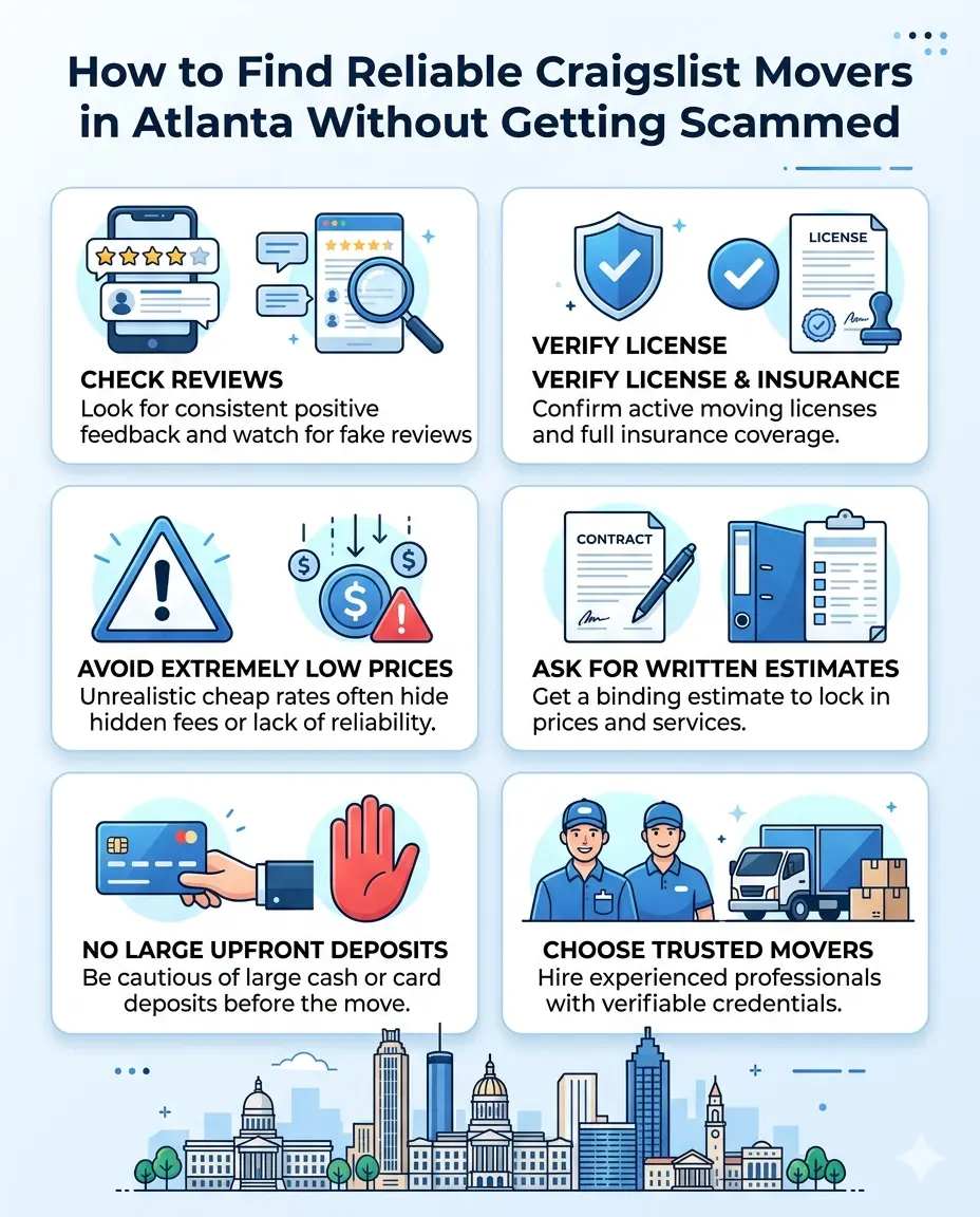 Reliable Craigslist movers in Atlanta guide