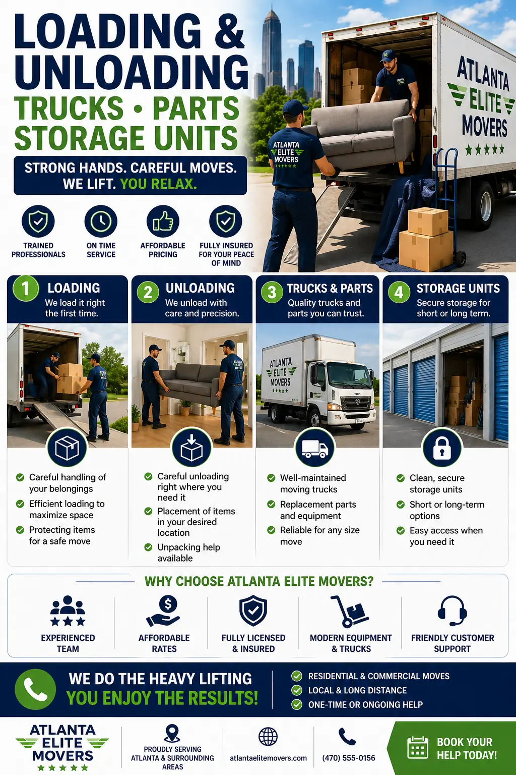 Loading and unloading truck services in Atlanta