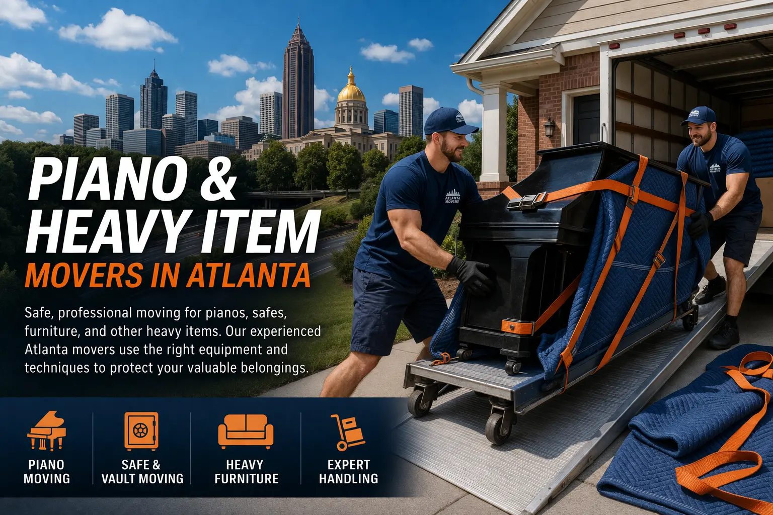 Featured image for piano & heavy item movers in Atlanta