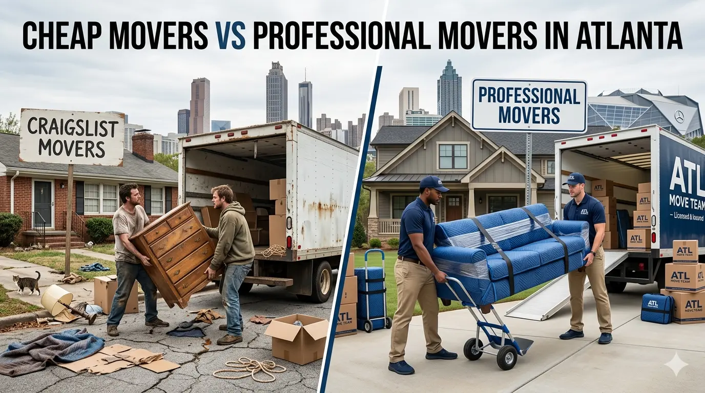 Featured image for Cheap Craigslist Movers vs Professional Movers in Atlanta