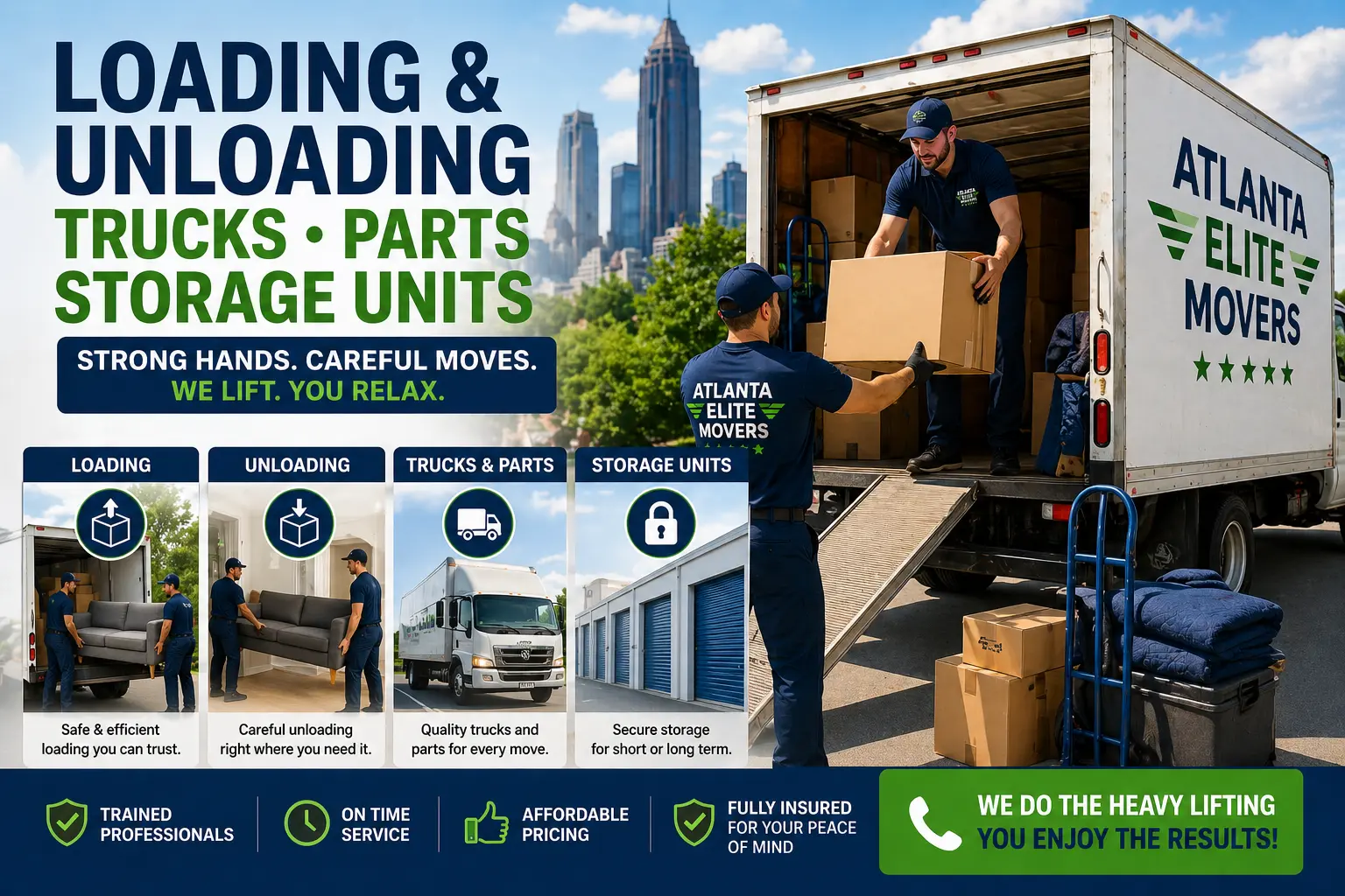 Loading unloading truck trucks