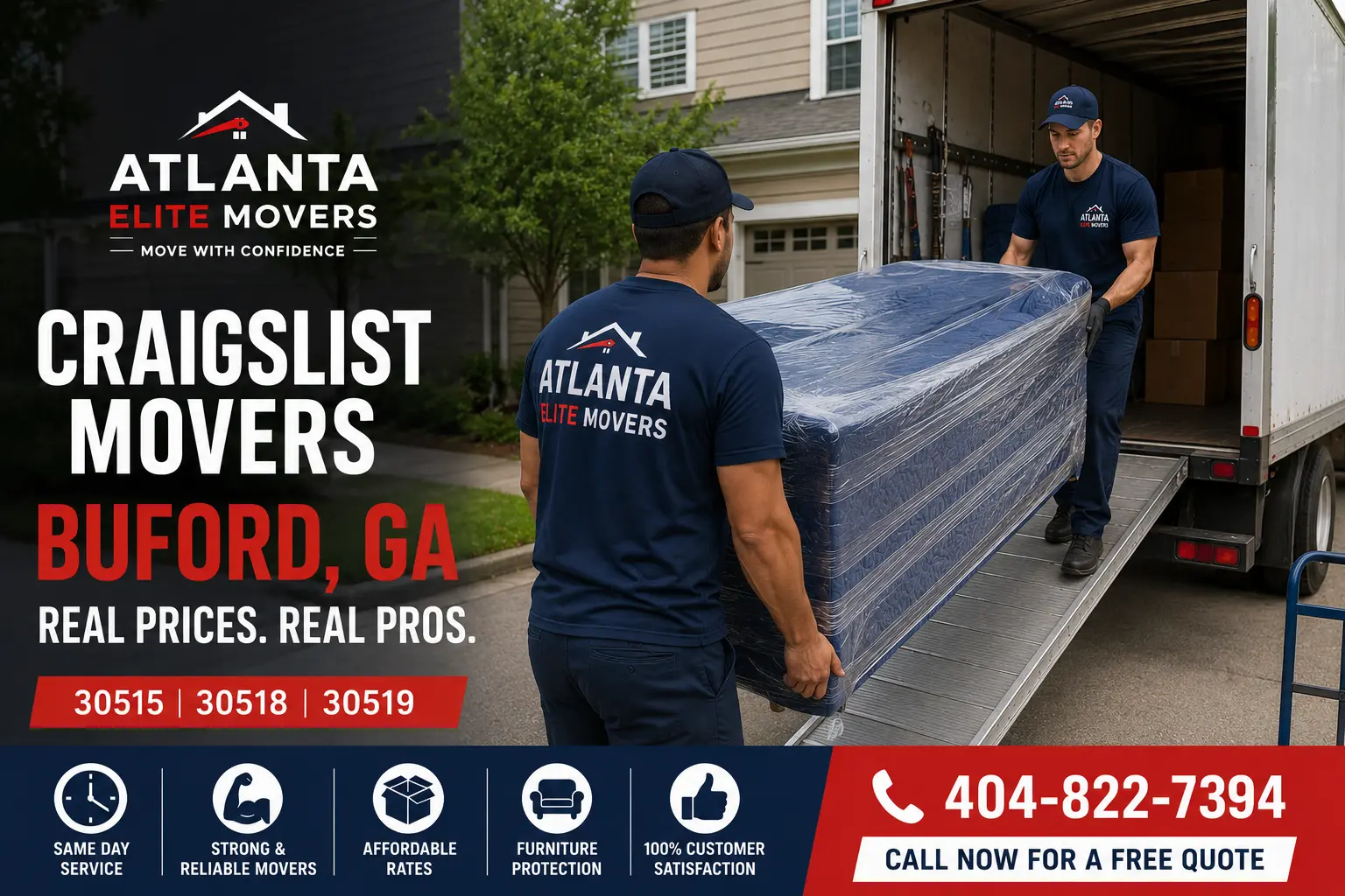 Affordable Craigslist movers Buford GA