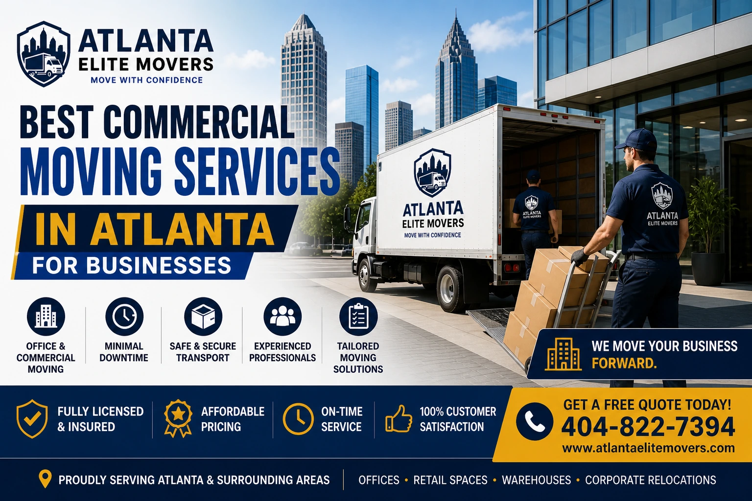 Best Commercial Moving Services in Atlanta for Businesses