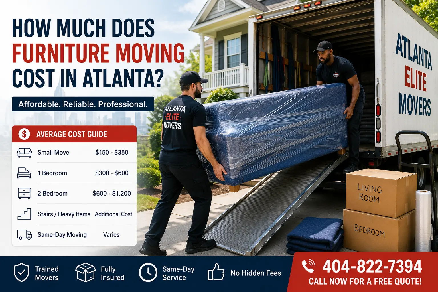 How Much Does Furniture Moving Cost in Atlanta