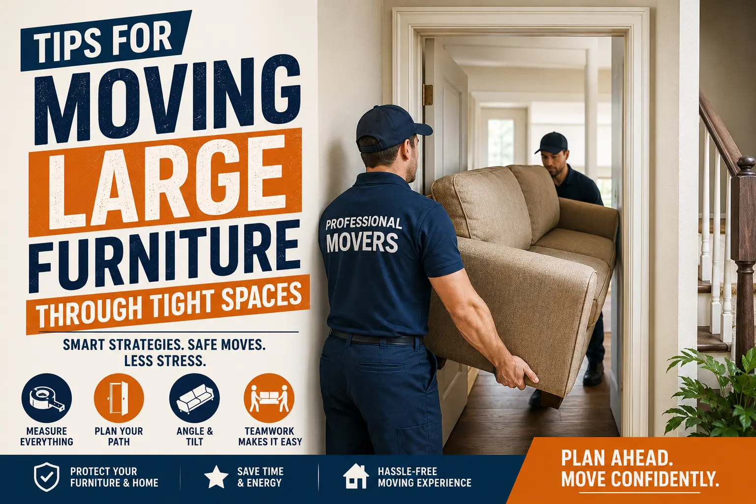 Tips for Moving Large Furniture Through Tight Spaces